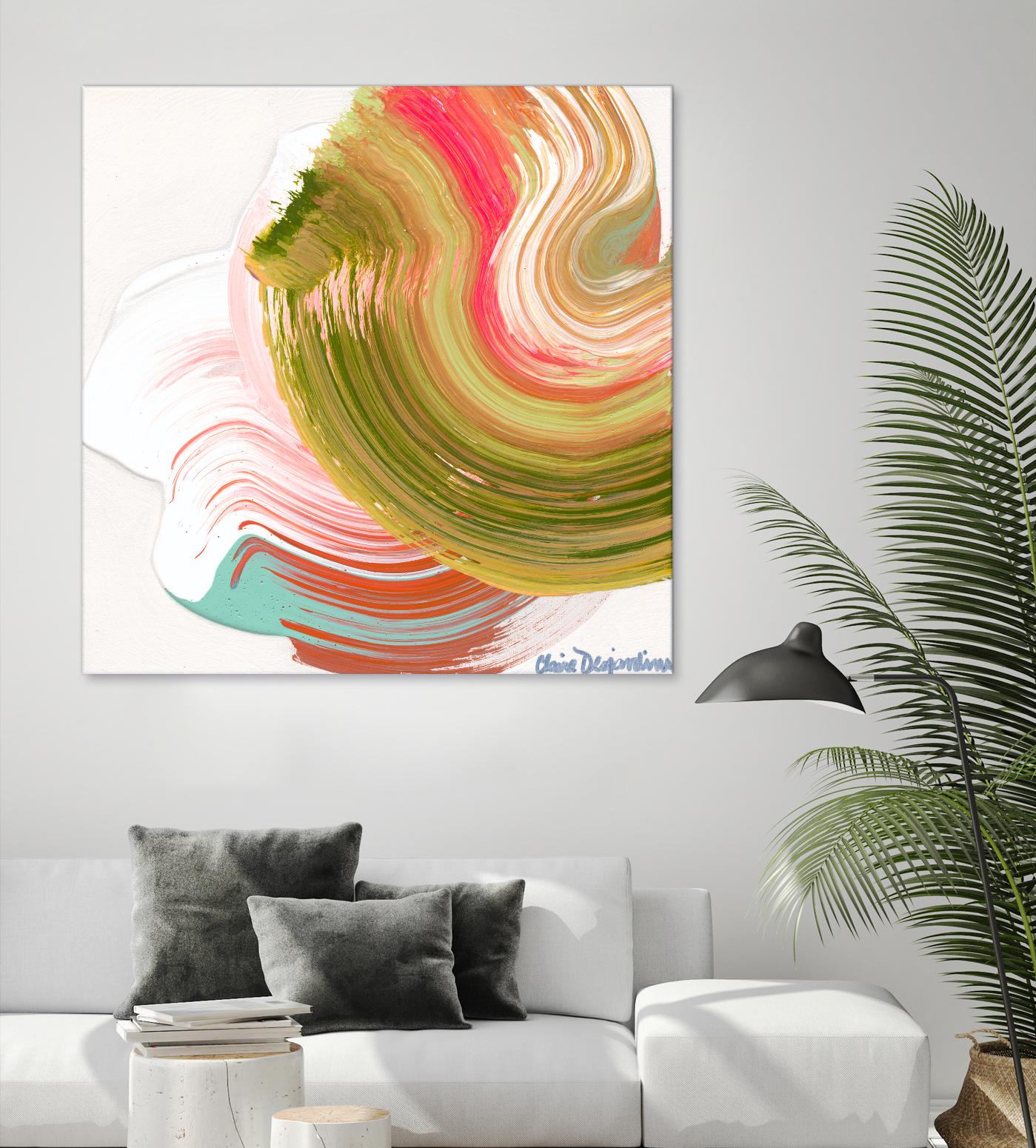 Night on the town by Claire Desjardins on GIANT ART - orange abstract