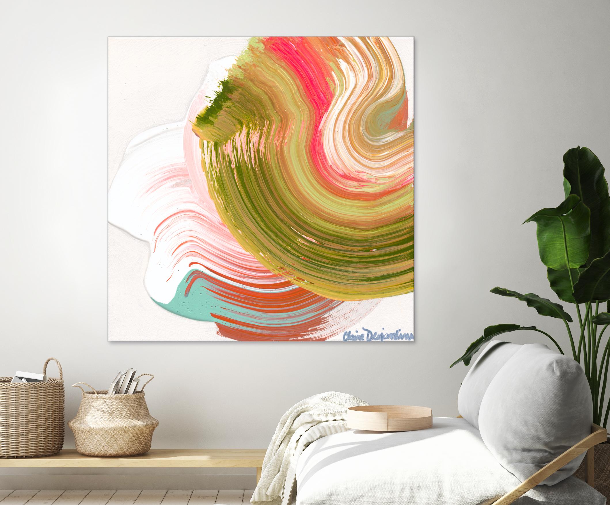 Night on the town by Claire Desjardins on GIANT ART - orange abstract