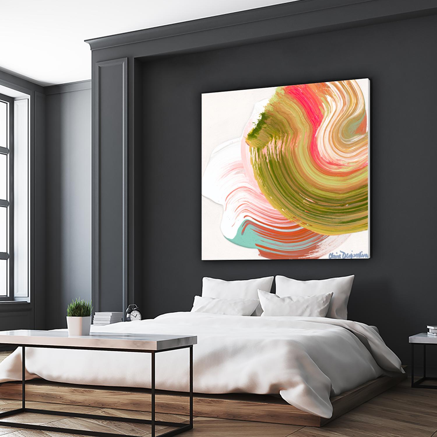 Night on the town by Claire Desjardins on GIANT ART - orange abstract