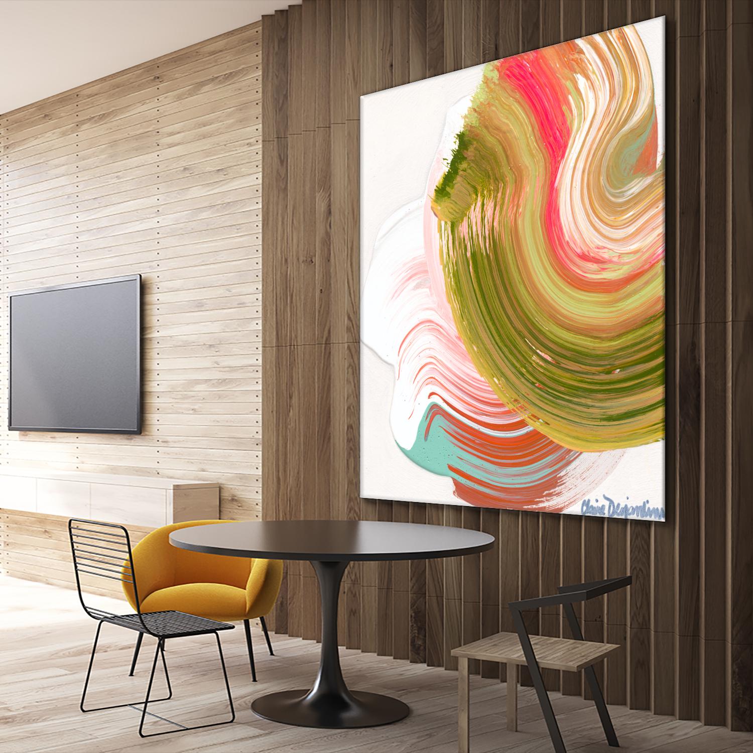 Night on the town by Claire Desjardins on GIANT ART - orange abstract