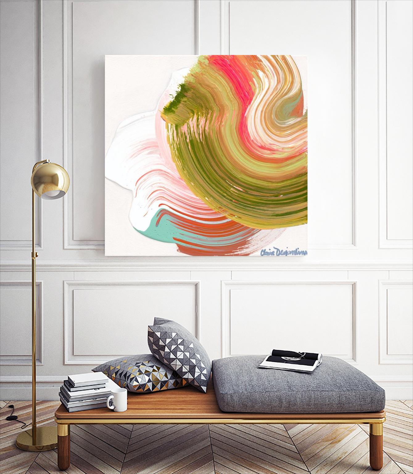 Night on the town by Claire Desjardins on GIANT ART - orange abstract canadian