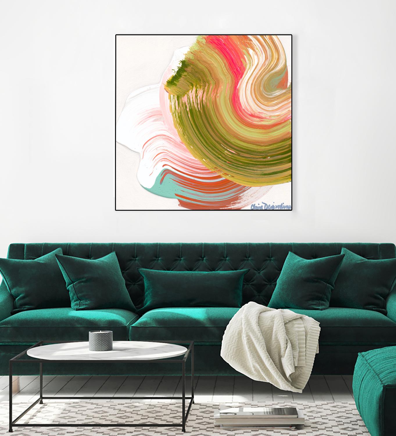 Night on the town by Claire Desjardins on GIANT ART - orange abstract