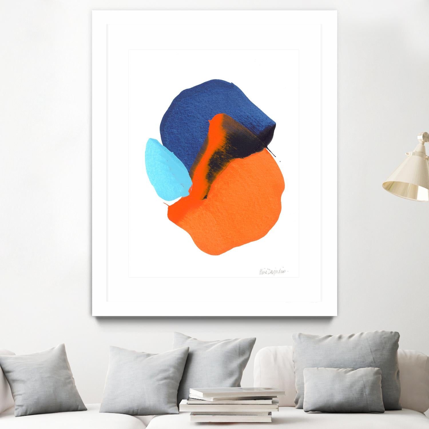 The space in between 63 by Claire Desjardins on GIANT ART - orange abstract