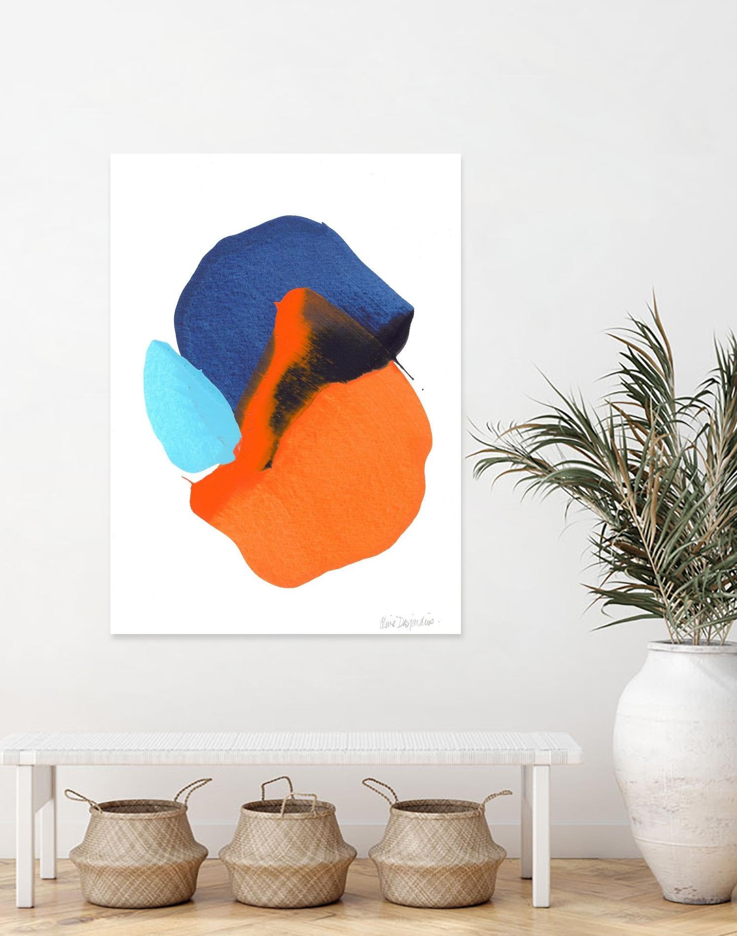 The space in between 63 by Claire Desjardins on GIANT ART - orange abstract