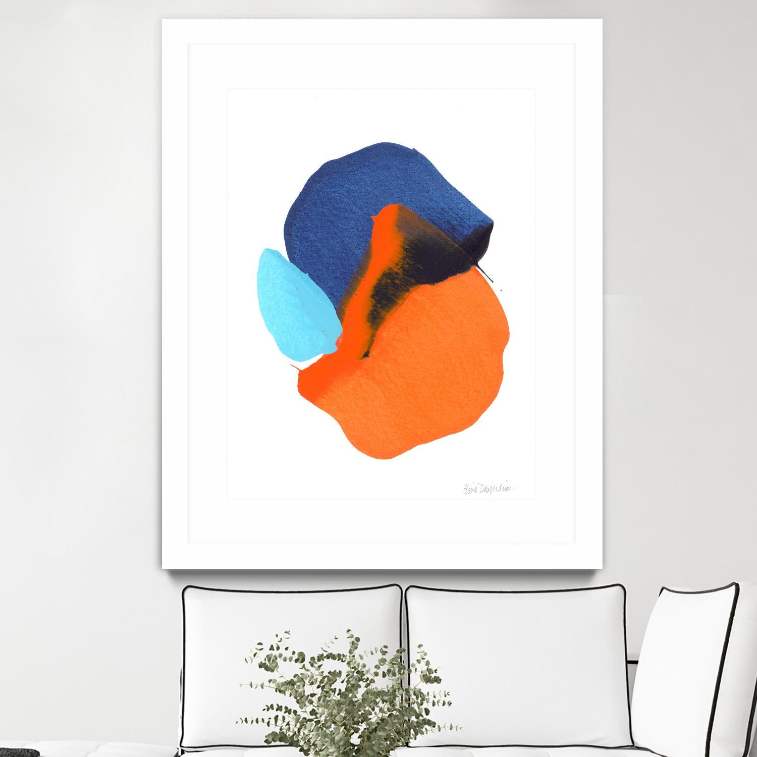The space in between 63 by Claire Desjardins on GIANT ART - orange abstract
