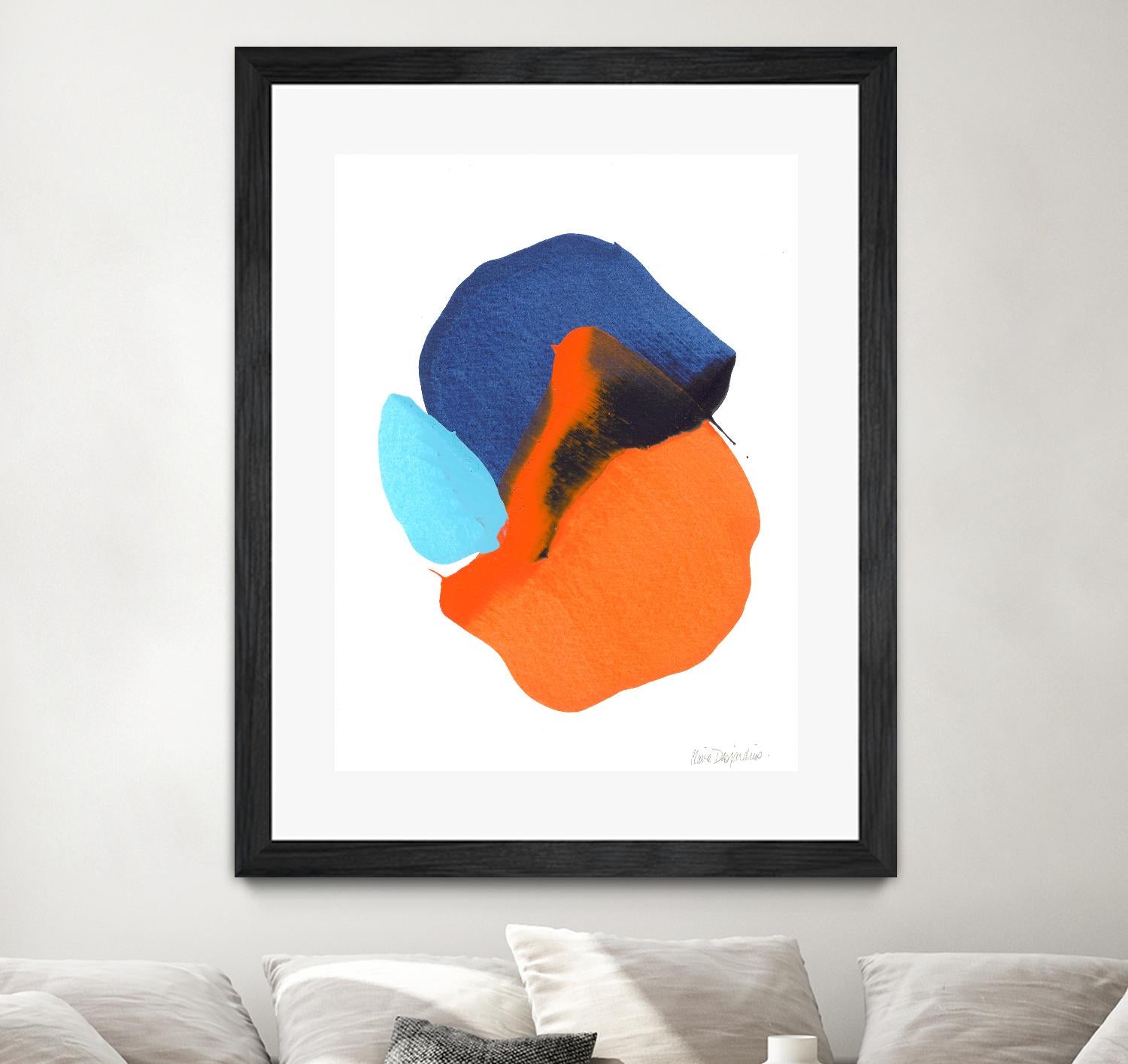 The space in between 63 by Claire Desjardins on GIANT ART - orange abstract