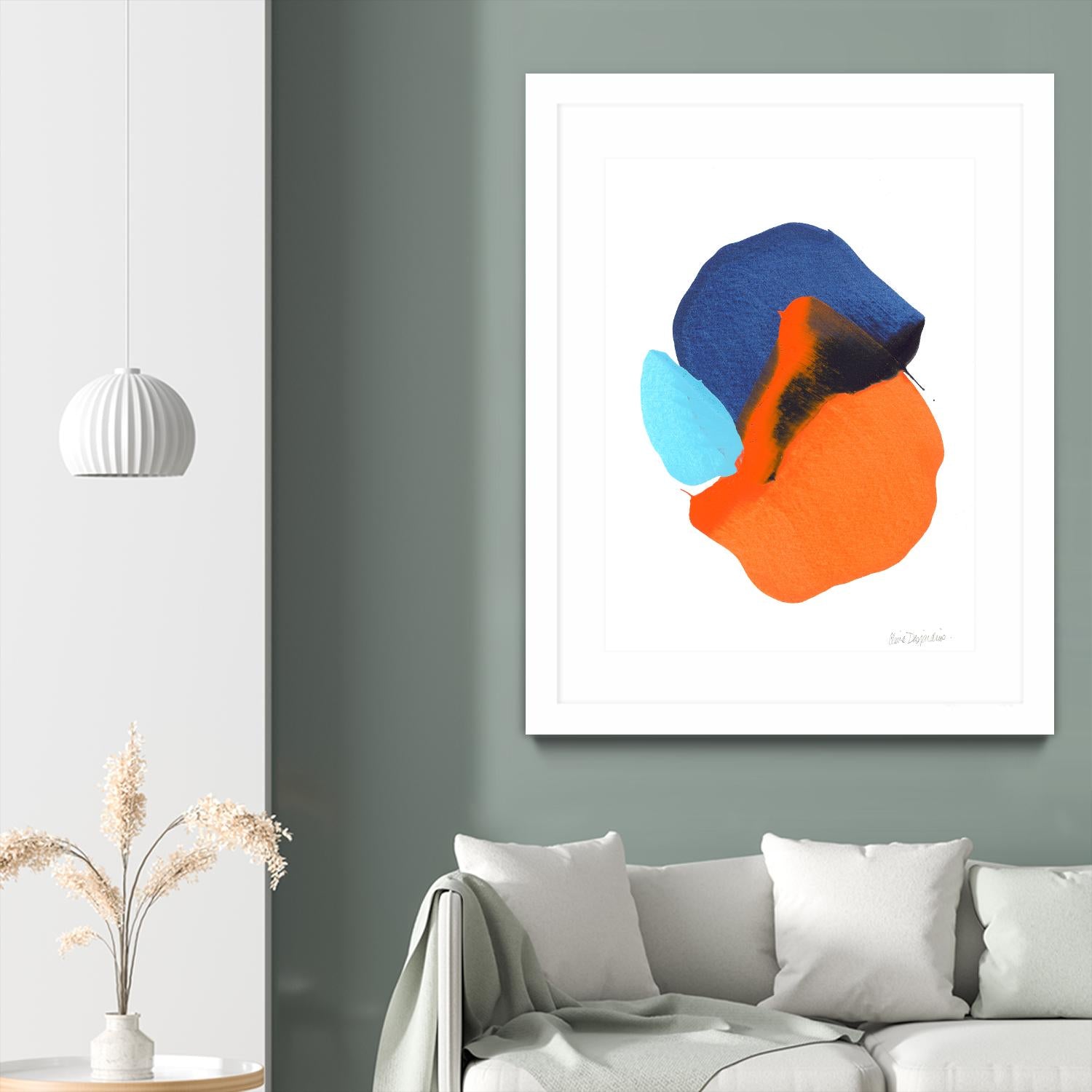 The space in between 63 by Claire Desjardins on GIANT ART - orange abstract