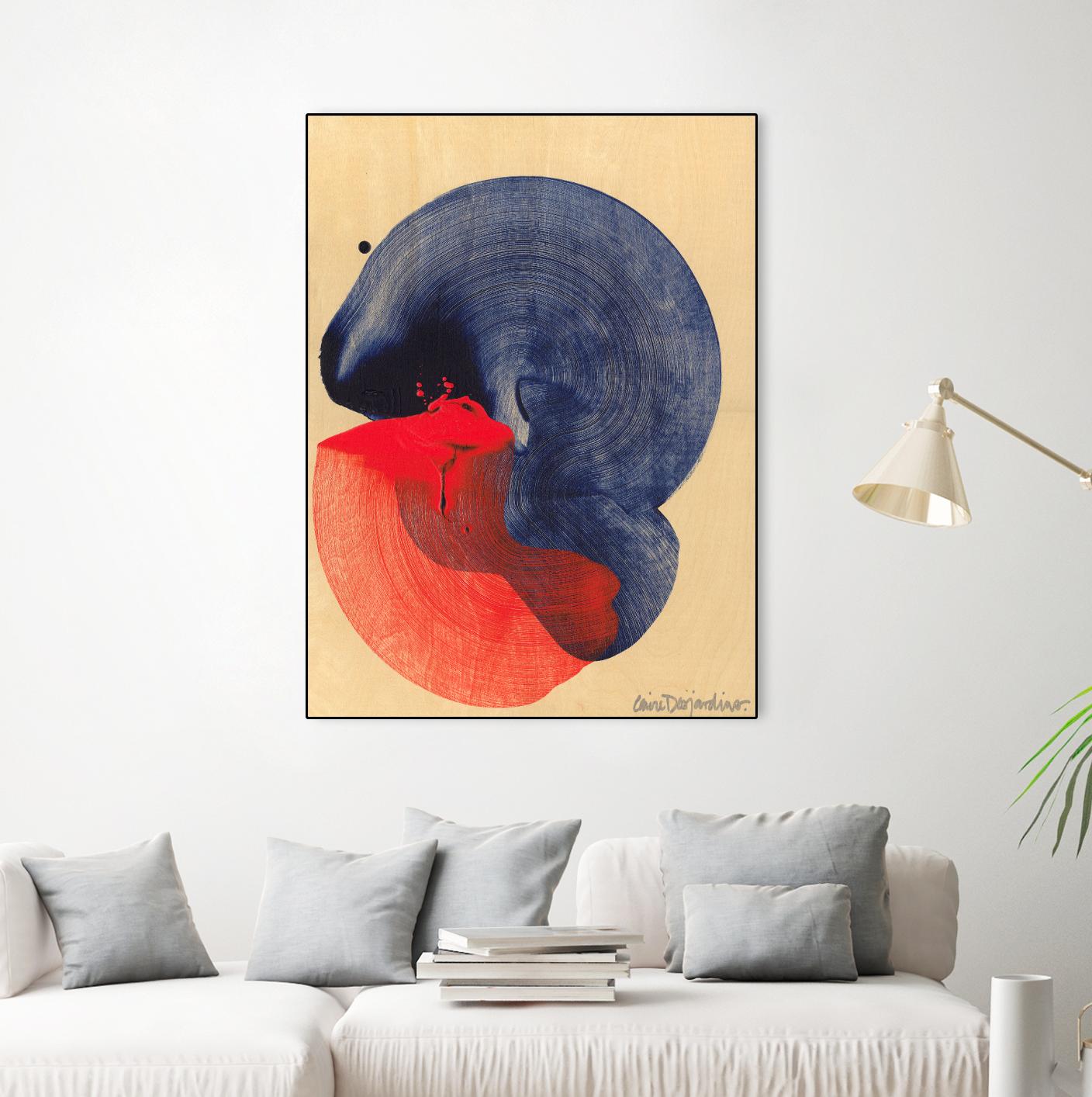 Socal 04 by Claire Desjardins on GIANT ART - red abstract