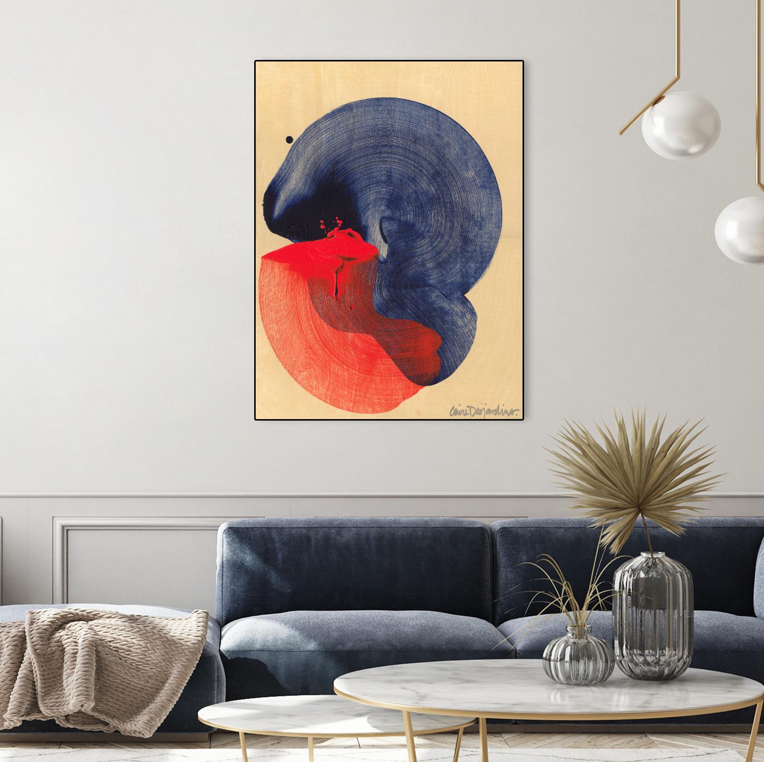 Socal 04 by Claire Desjardins on GIANT ART - red abstract