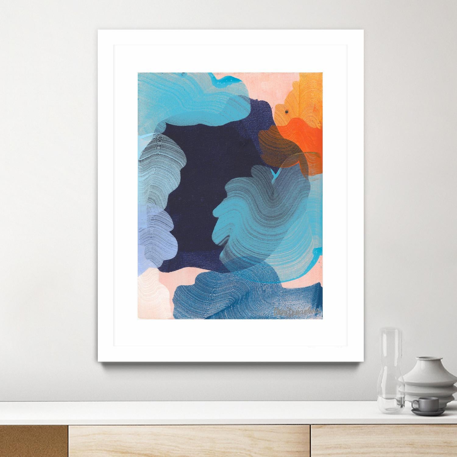 Thinking about it by Claire Desjardins on GIANT ART - orange abstract canadian