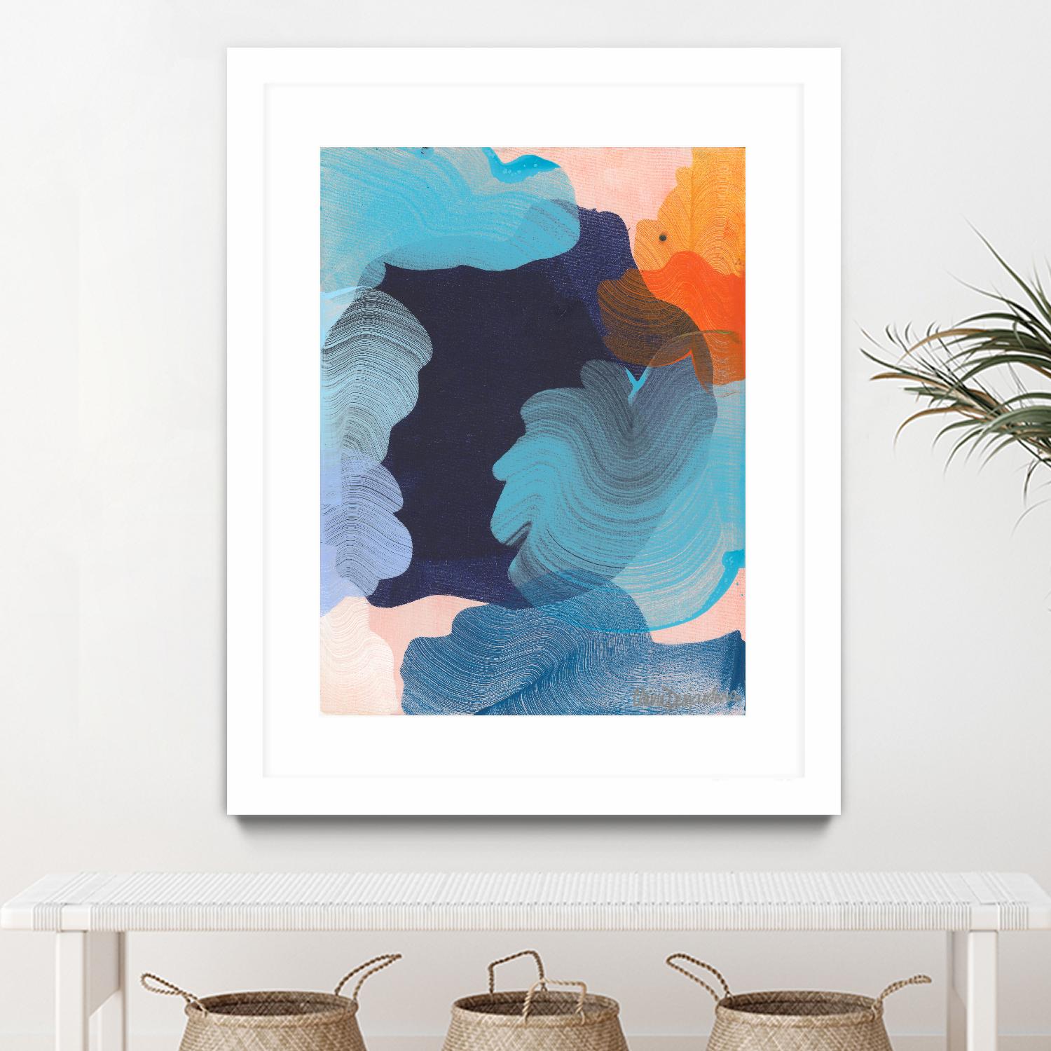 Thinking about it by Claire Desjardins on GIANT ART - orange abstract canadian