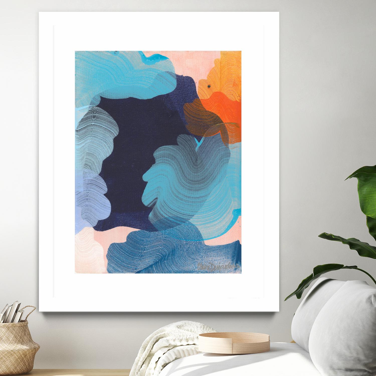 Thinking about it by Claire Desjardins on GIANT ART - orange abstract canadian