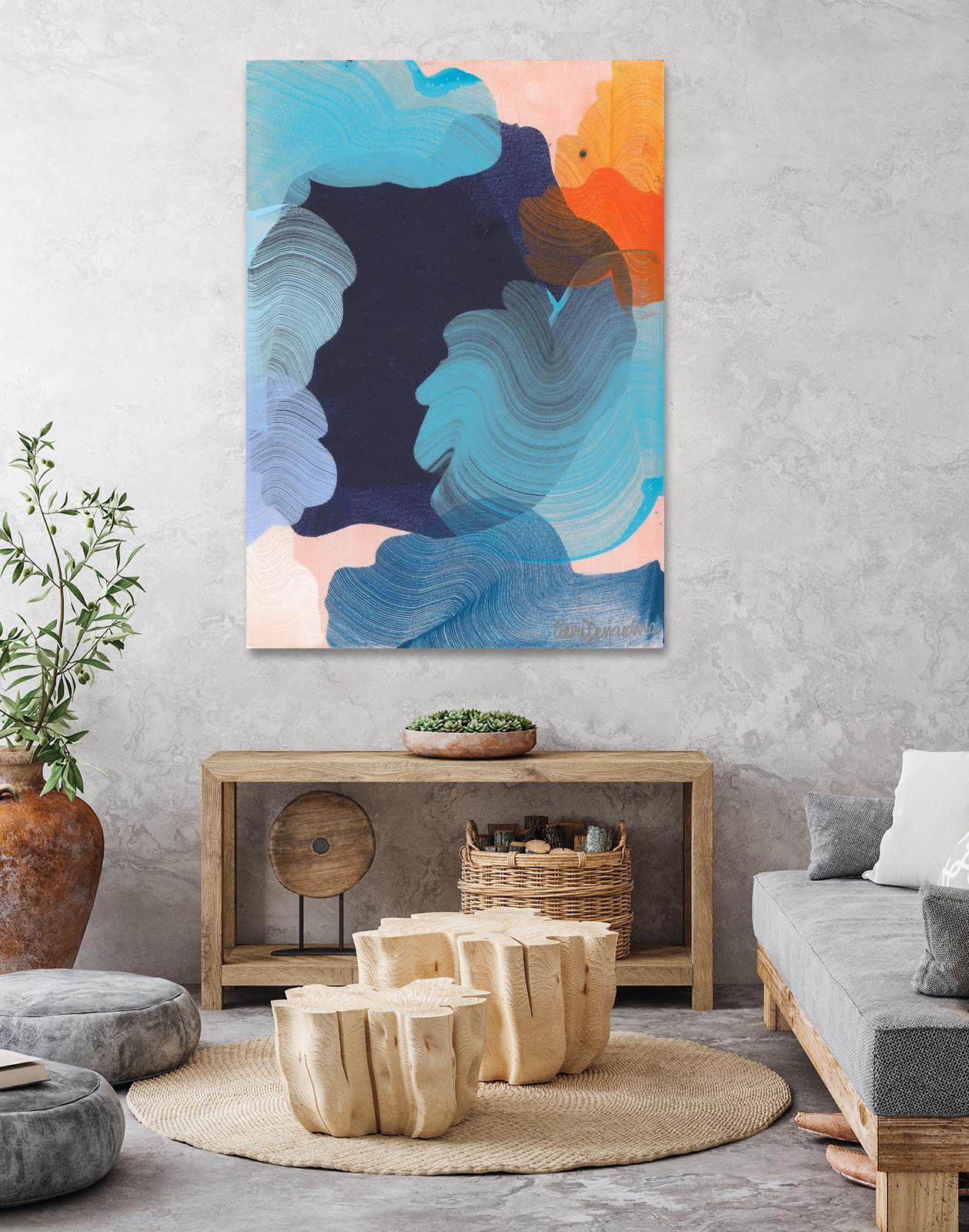 Thinking about it by Claire Desjardins on GIANT ART - orange abstract canadian