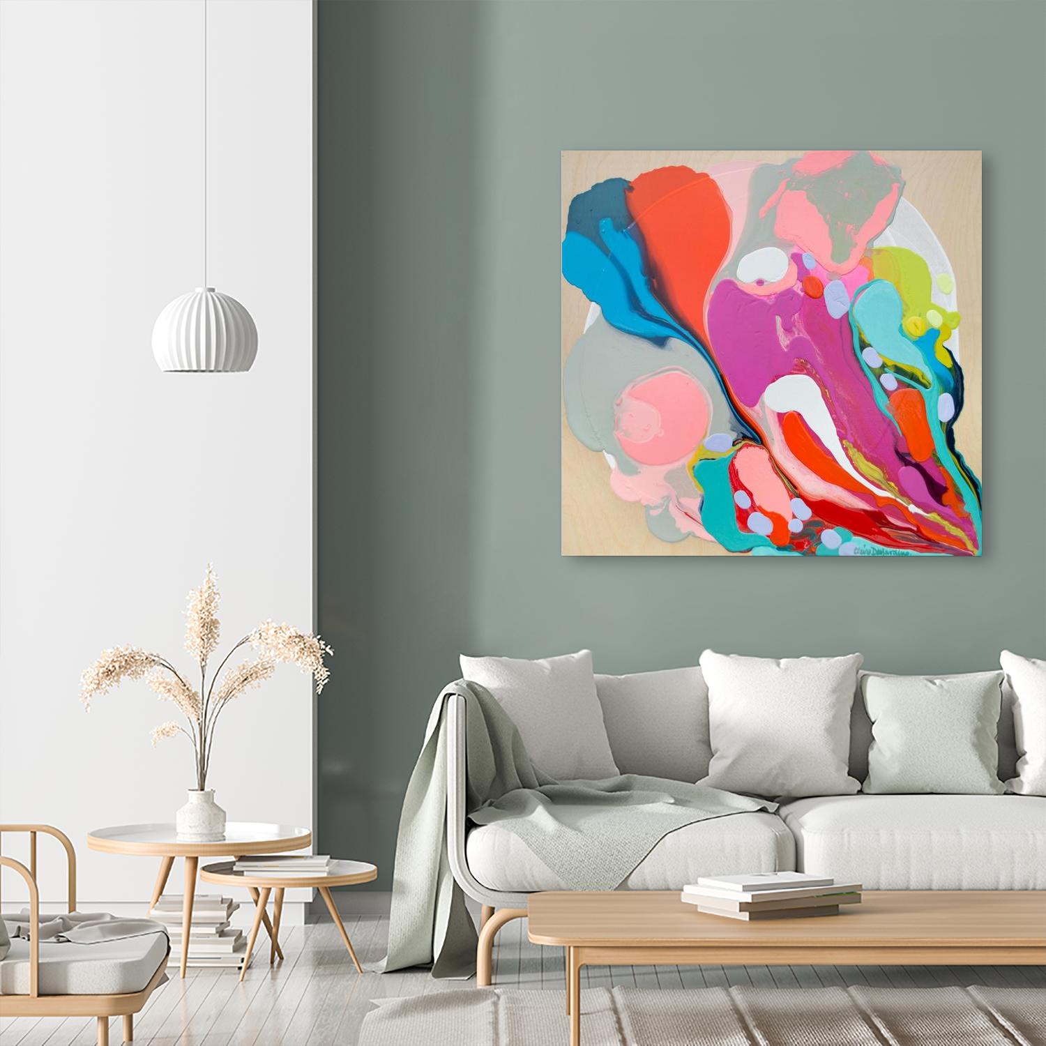 A mending Hand by Claire Desjardins on GIANT ART - orange abstract canadian