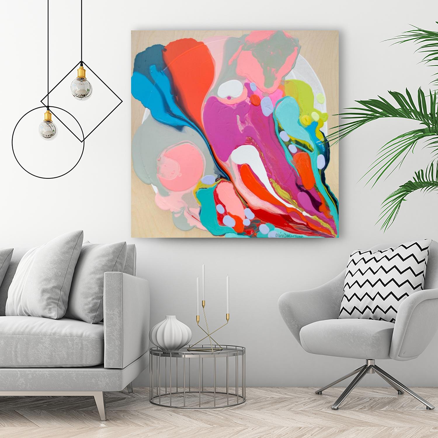 A mending Hand by Claire Desjardins on GIANT ART - orange abstract canadian