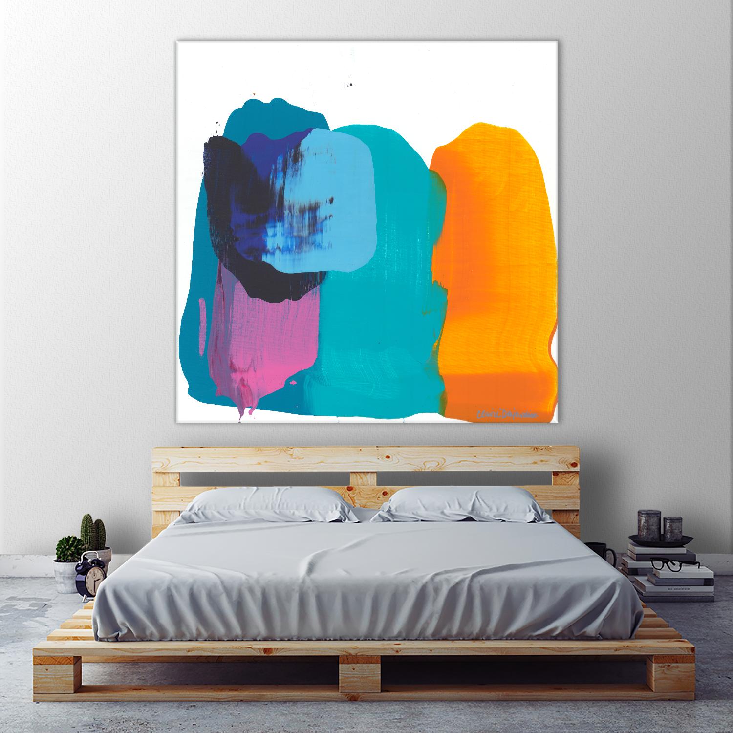 Love 06 by Claire Desjardins on GIANT ART - orange abstract