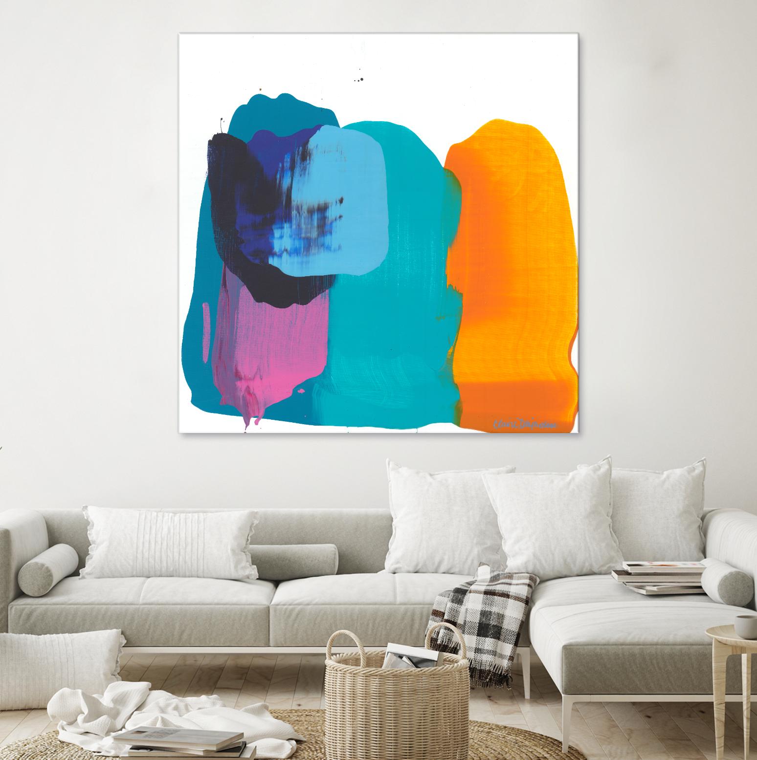 Love 06 by Claire Desjardins on GIANT ART - orange abstract