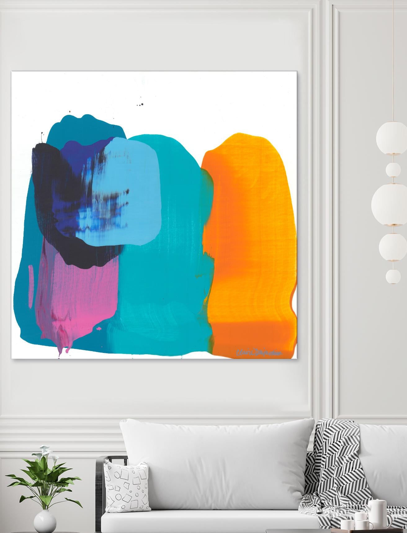 Love 06 by Claire Desjardins on GIANT ART - orange abstract