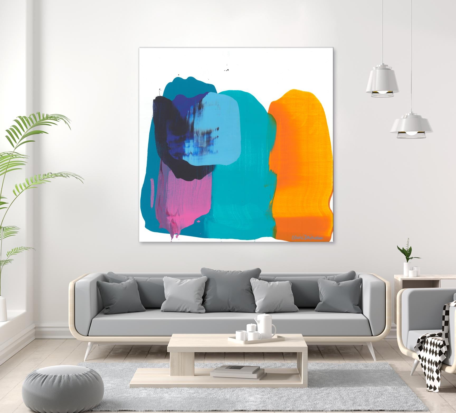 Love 06 by Claire Desjardins on GIANT ART - orange abstract