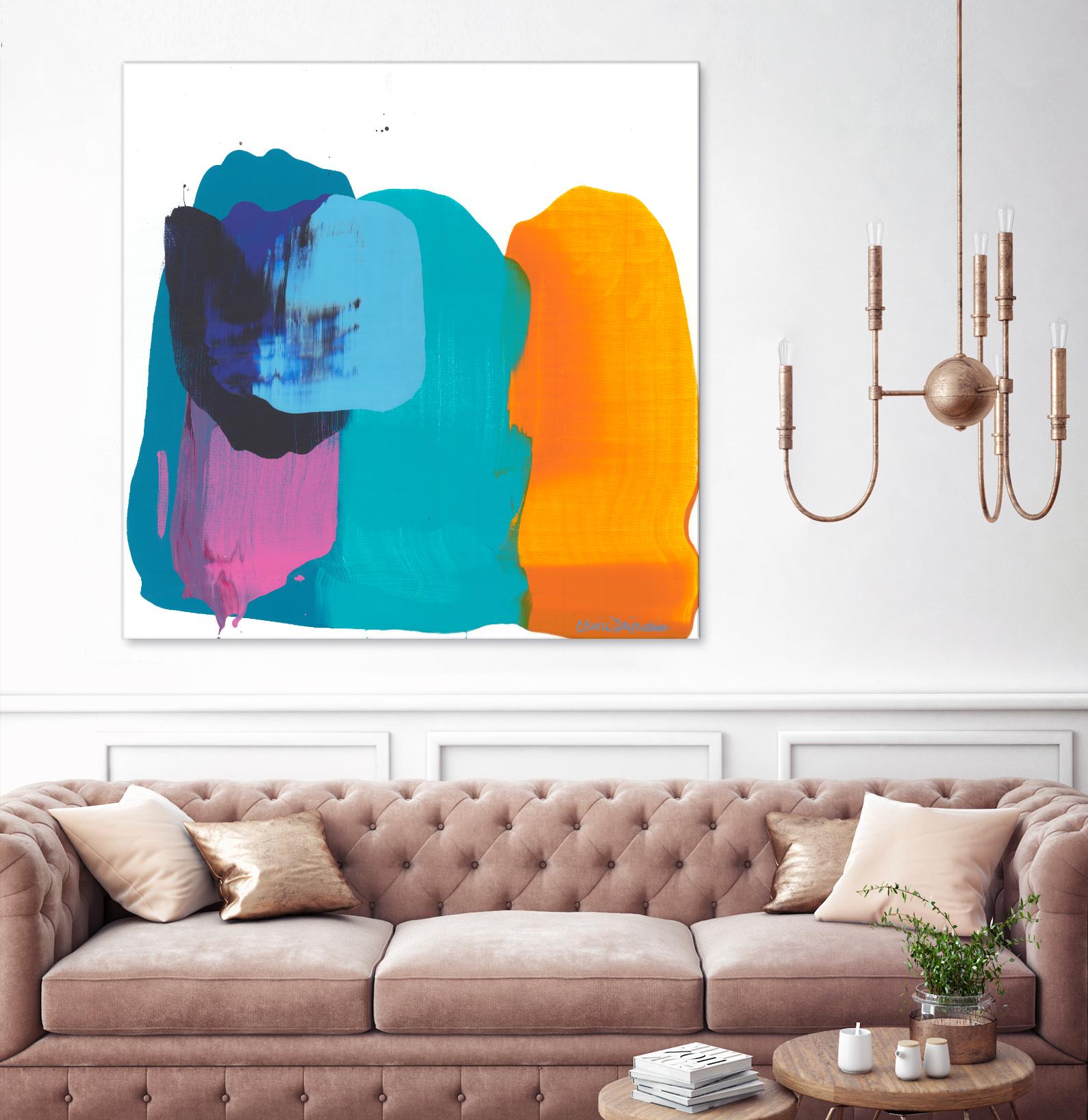 Love 06 by Claire Desjardins on GIANT ART - orange abstract