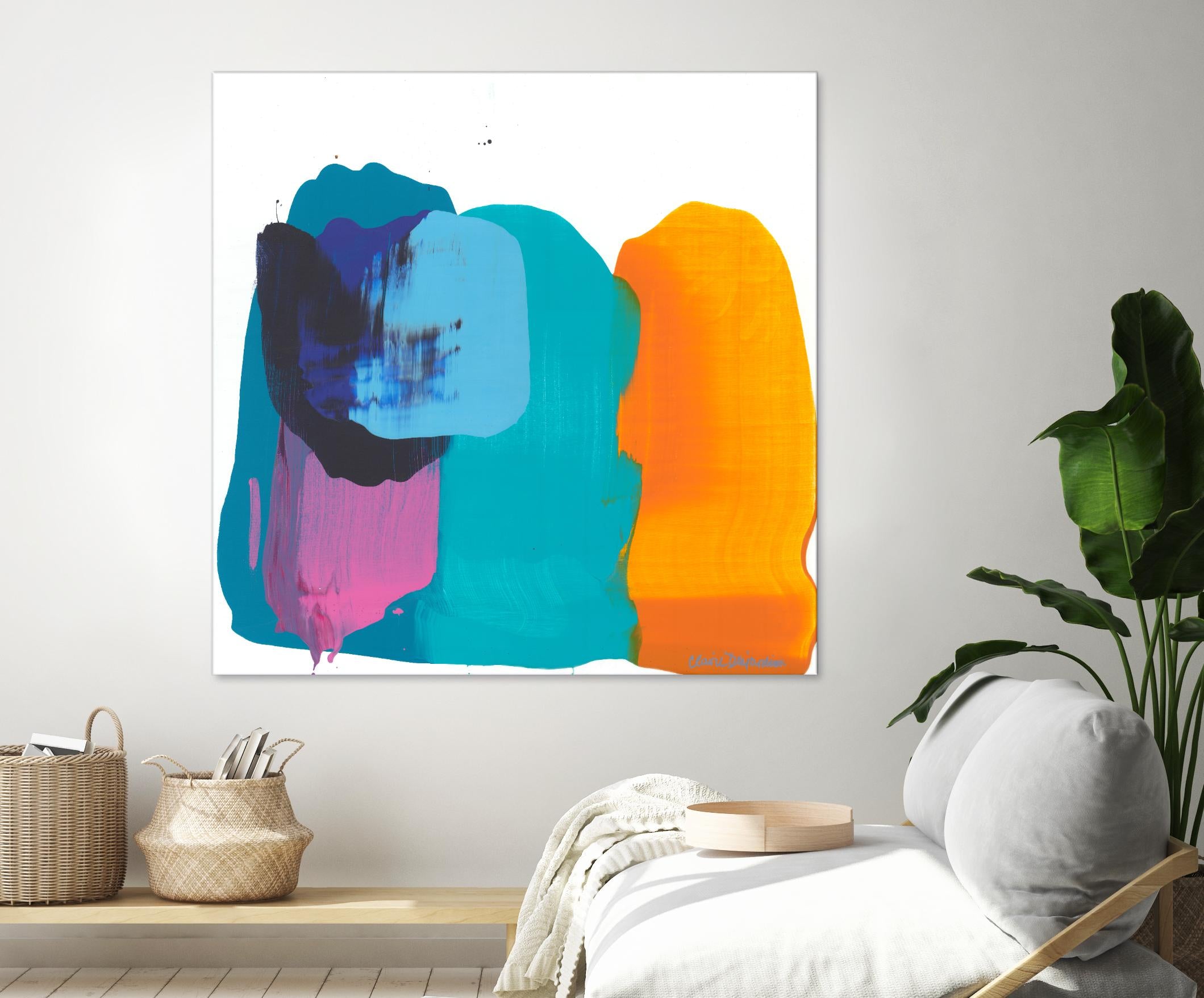 Love 06 by Claire Desjardins on GIANT ART - orange abstract