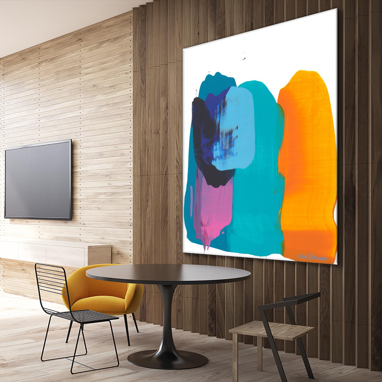 Love 06 by Claire Desjardins on GIANT ART - orange abstract