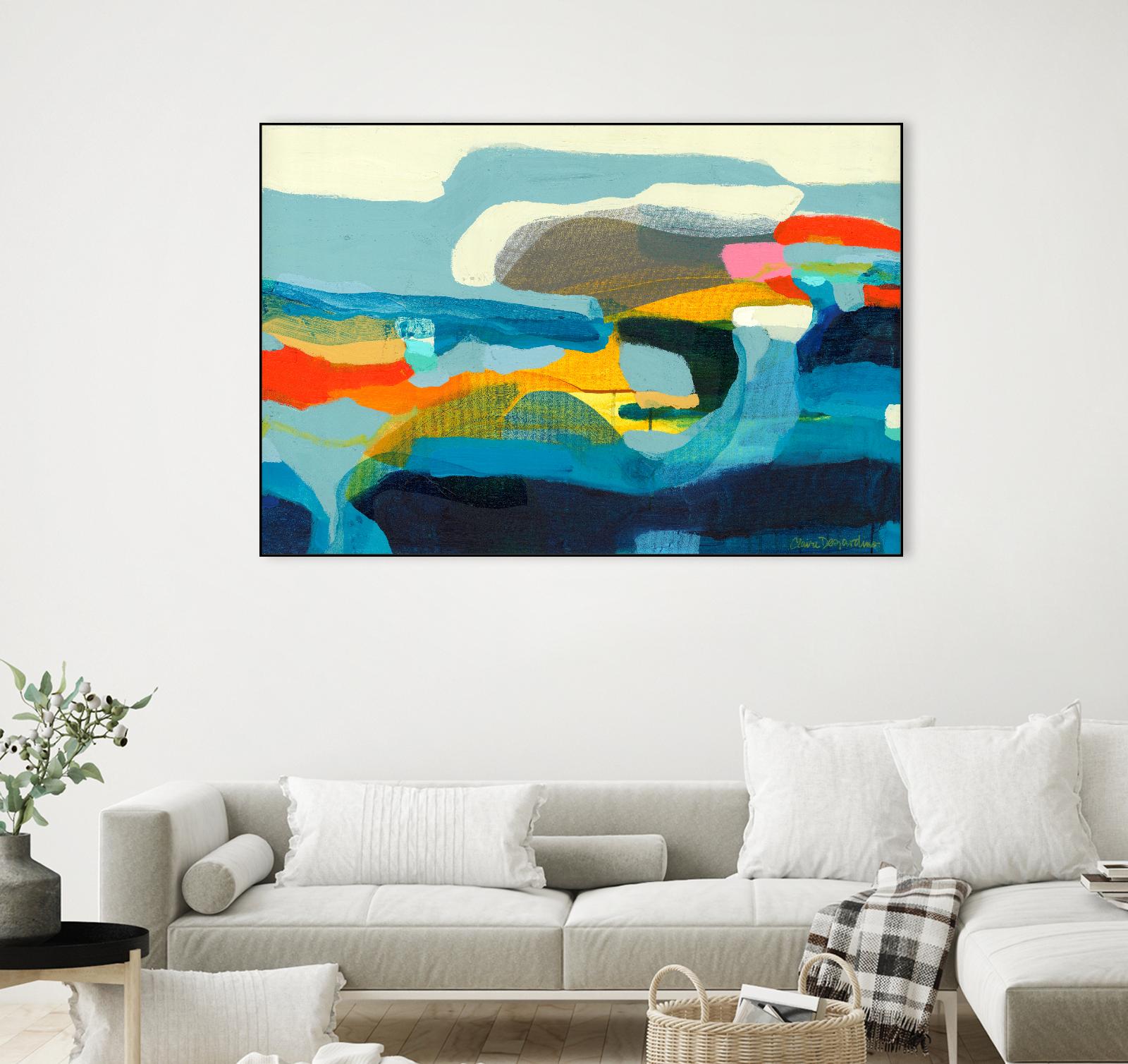 The Ebb and flow of seasons by Claire Desjardins on GIANT ART - yellow abstract