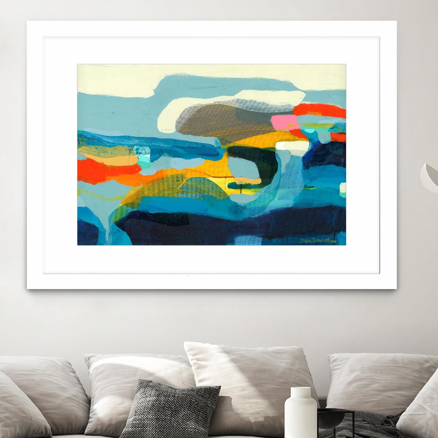 The Ebb and flow of seasons by Claire Desjardins on GIANT ART - red abstract canadian