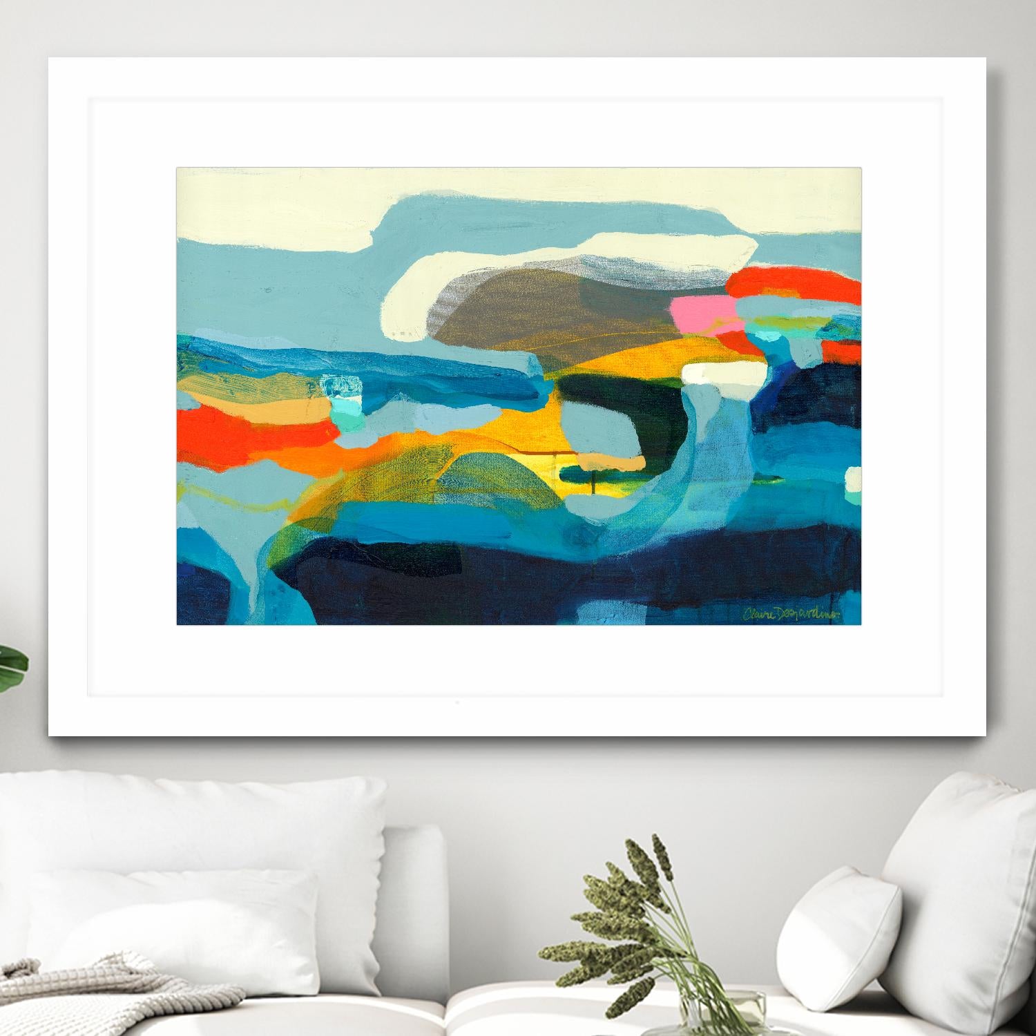 The Ebb and flow of seasons by Claire Desjardins on GIANT ART - red abstract canadian