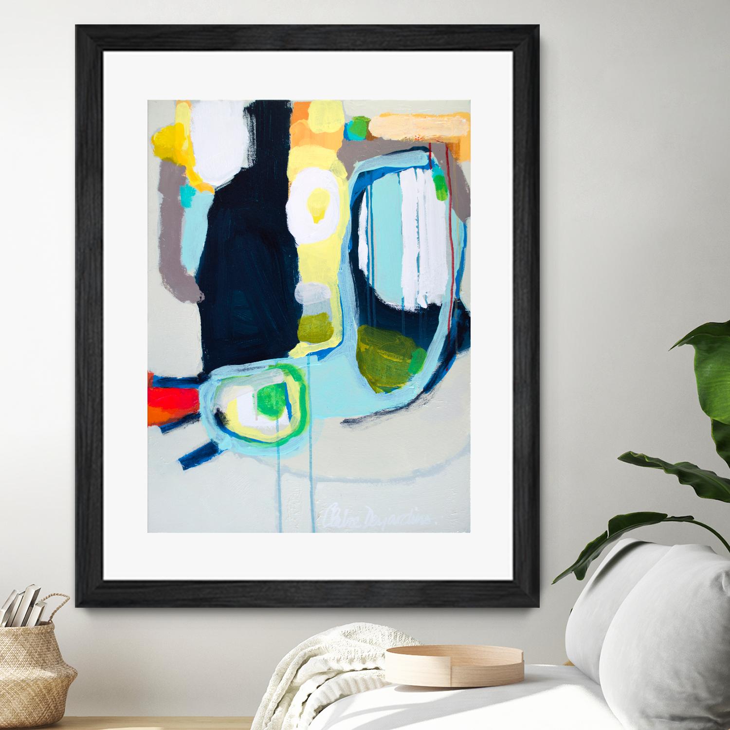 Old Tricks by Claire Desjardins on GIANT ART - yellow abstract