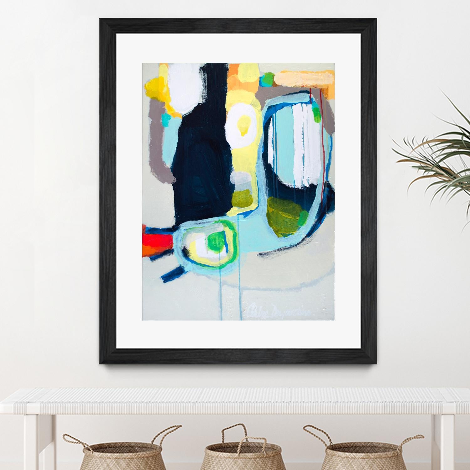 Old Tricks by Claire Desjardins on GIANT ART - yellow abstract