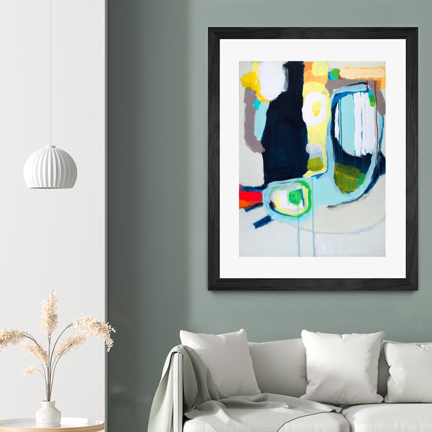 Old Tricks by Claire Desjardins on GIANT ART - yellow abstract