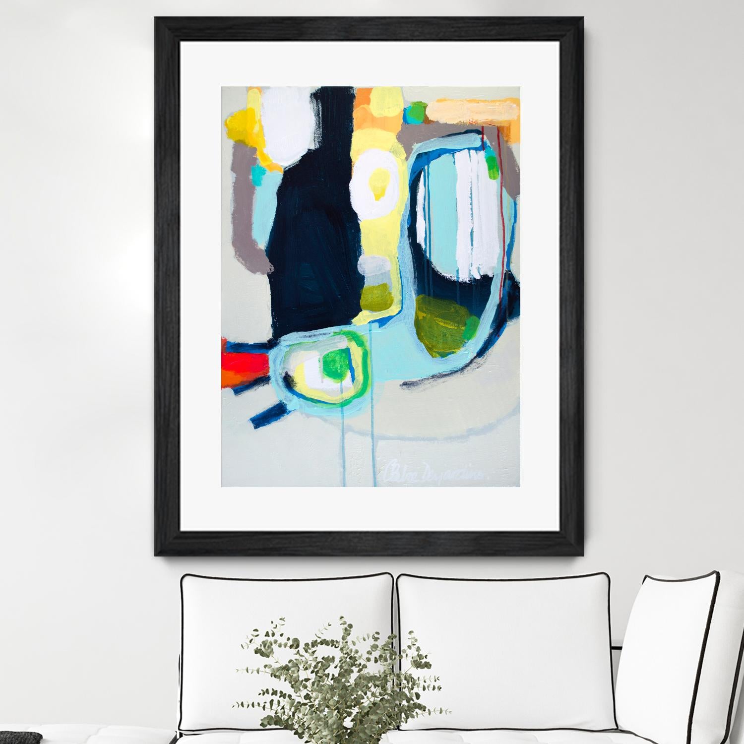 Old Tricks by Claire Desjardins on GIANT ART - yellow abstract