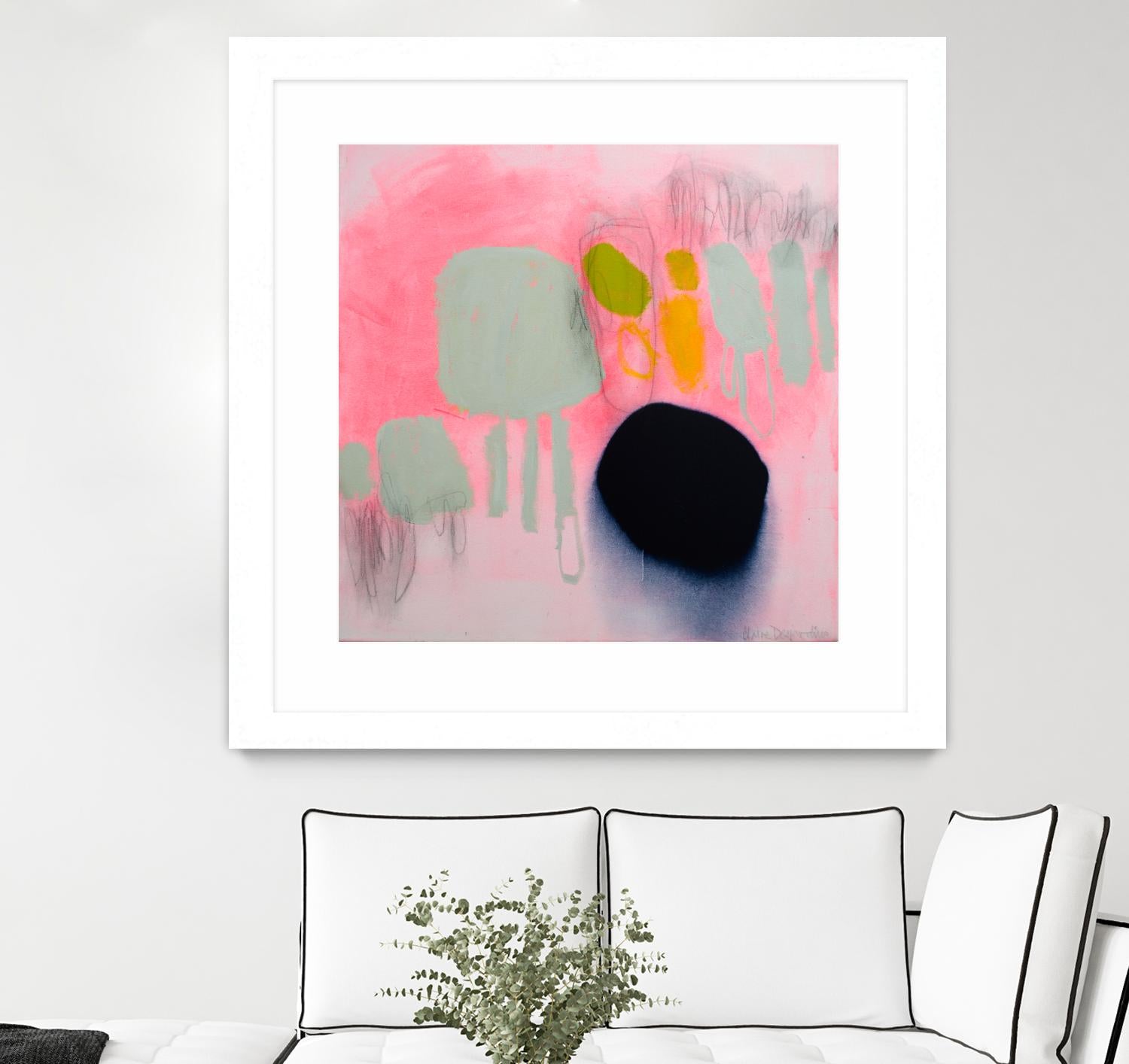 My safe and sound by Claire Desjardins on GIANT ART - pink abstract