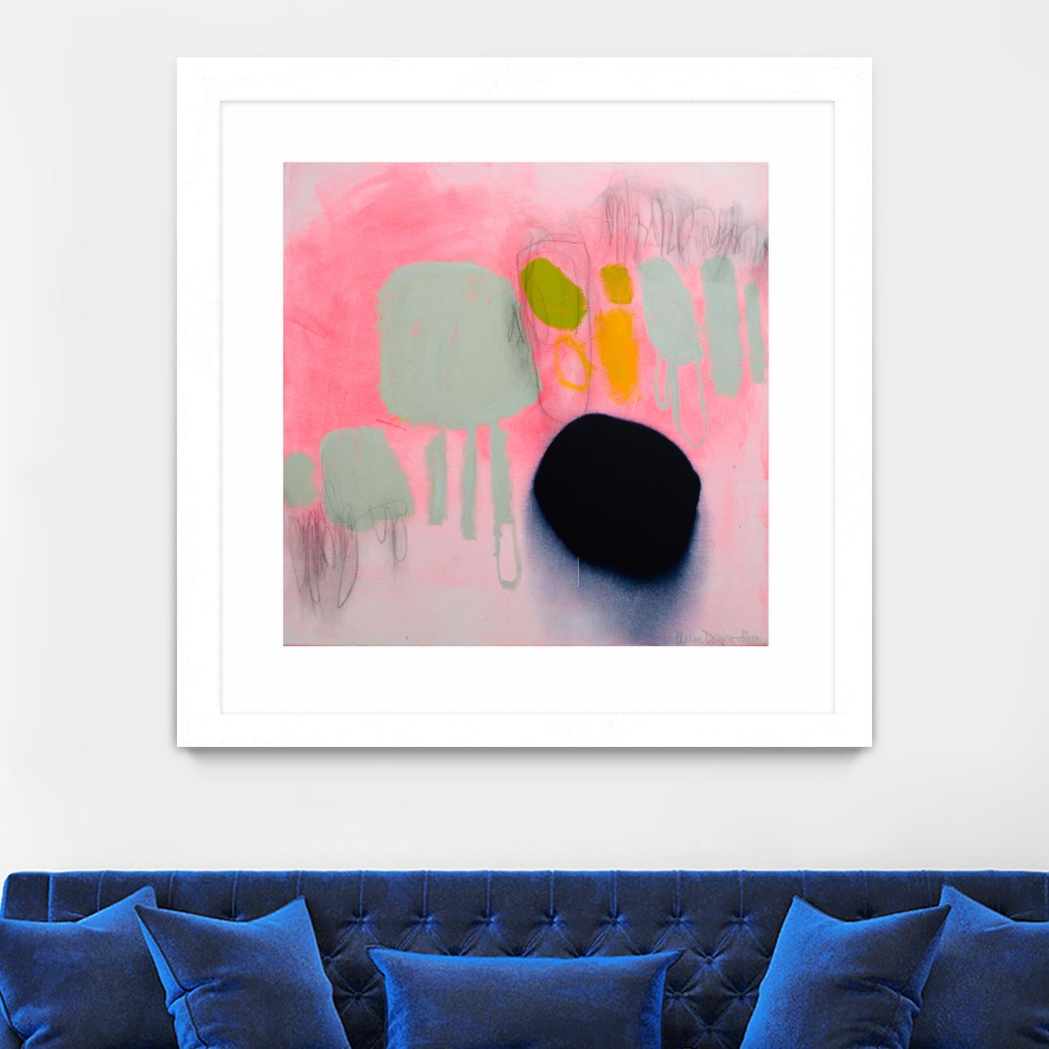 My safe and sound by Claire Desjardins on GIANT ART - pink abstract