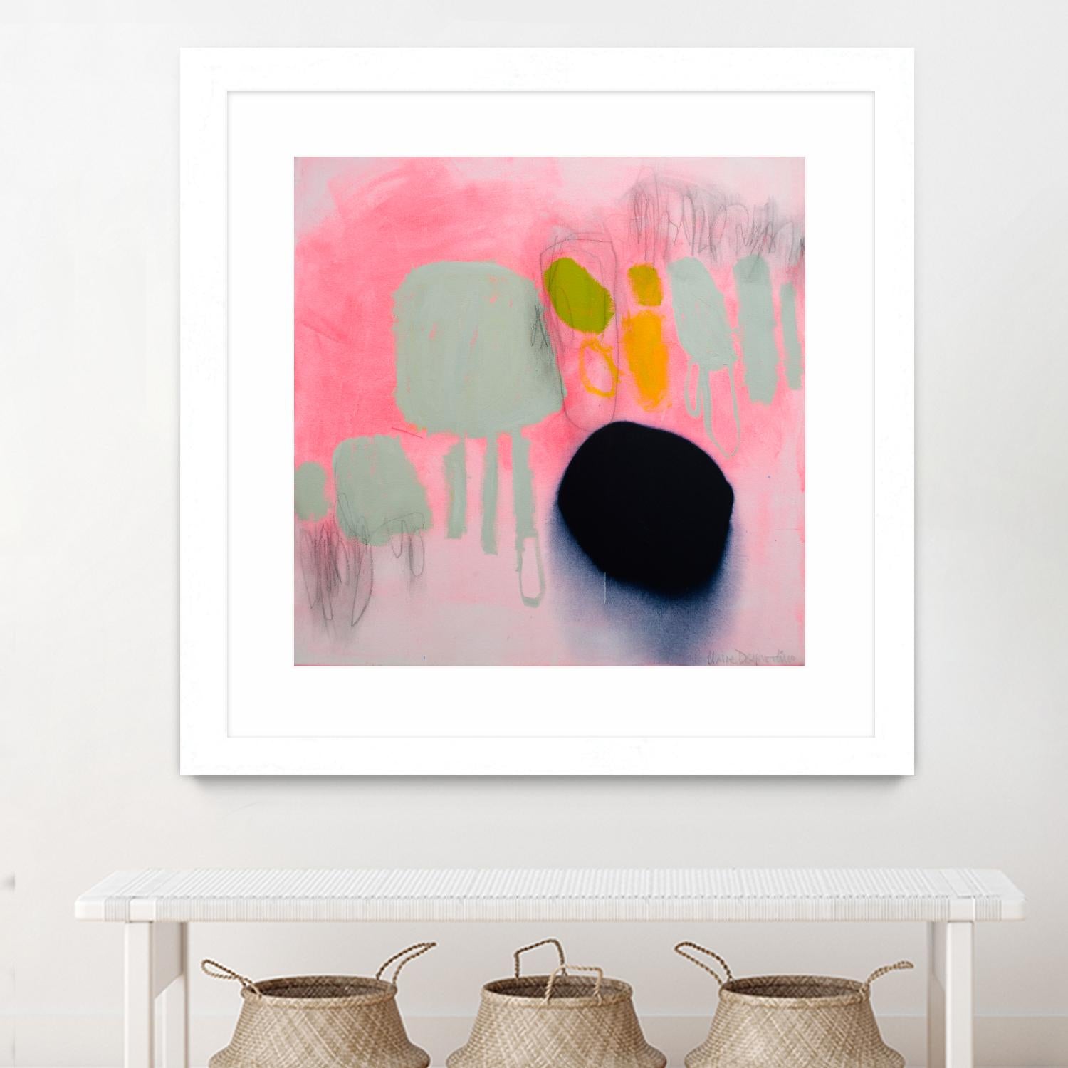 My safe and sound by Claire Desjardins on GIANT ART - pink abstract