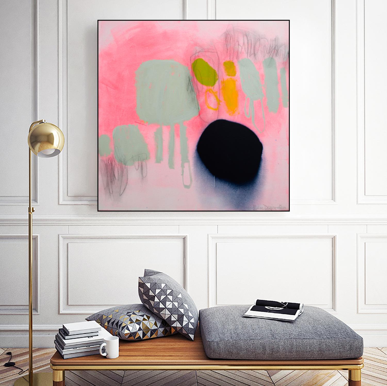 My safe and sound by Claire Desjardins on GIANT ART - pink abstract