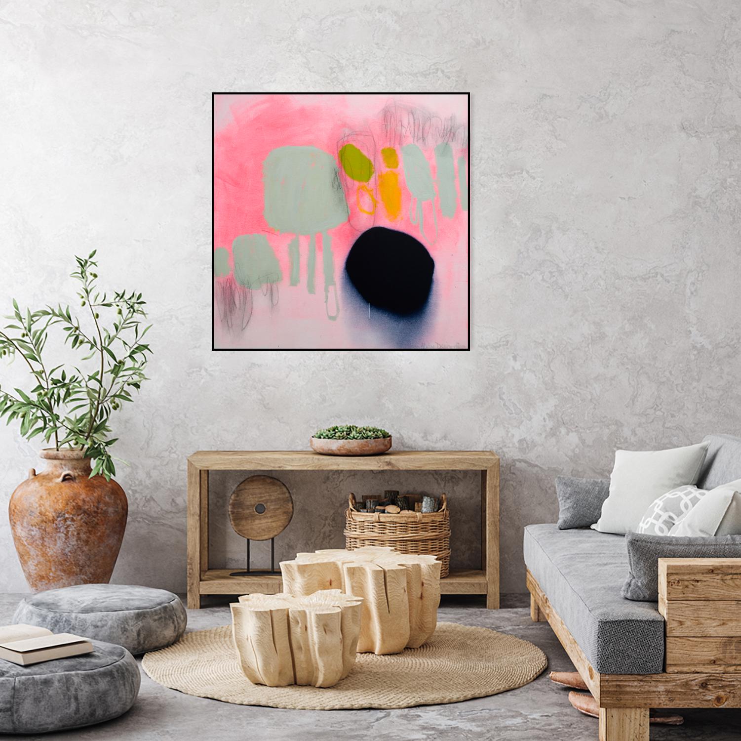 My safe and sound by Claire Desjardins on GIANT ART - pink abstract