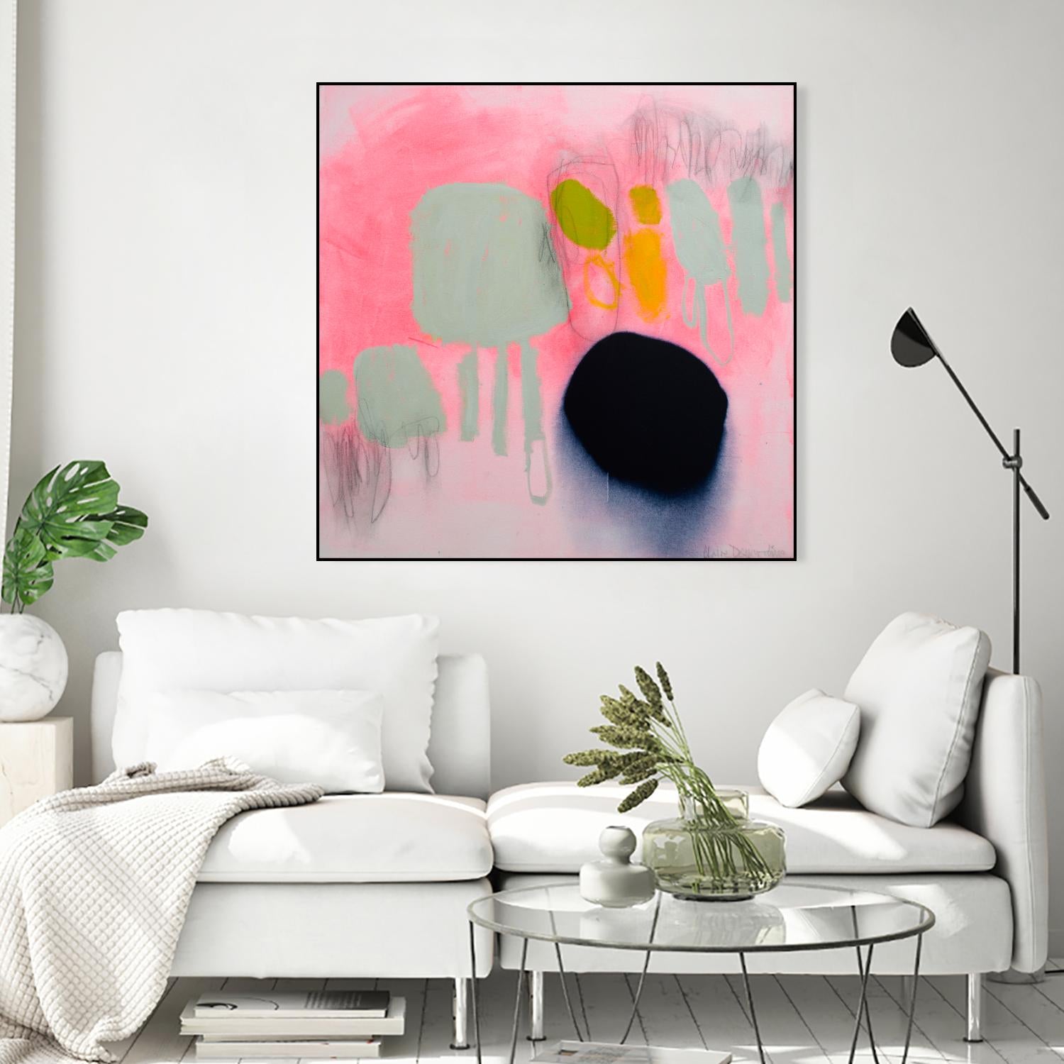 My safe and sound by Claire Desjardins on GIANT ART - pink abstract