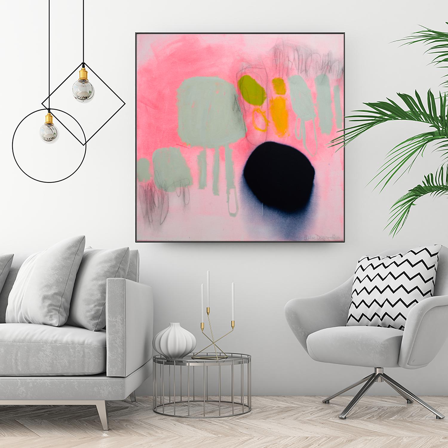 My safe and sound by Claire Desjardins on GIANT ART - pink abstract