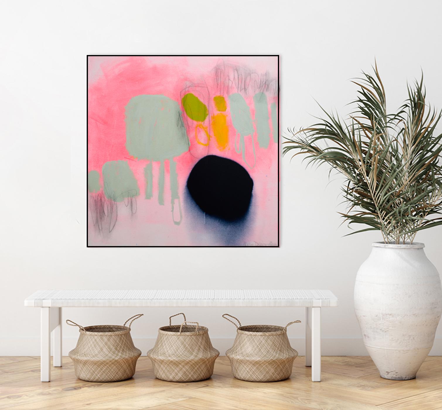 My safe and sound by Claire Desjardins on GIANT ART - pink abstract
