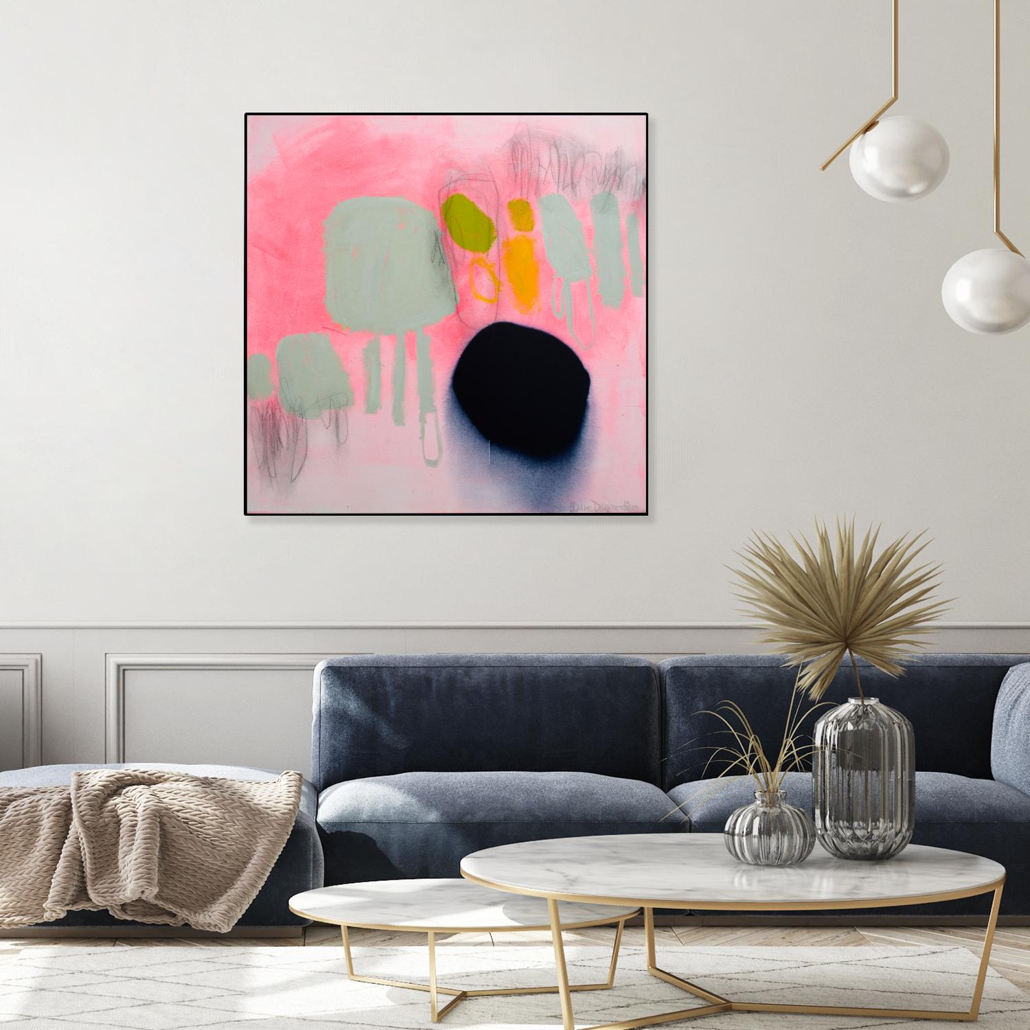 My safe and sound by Claire Desjardins on GIANT ART - pink abstract
