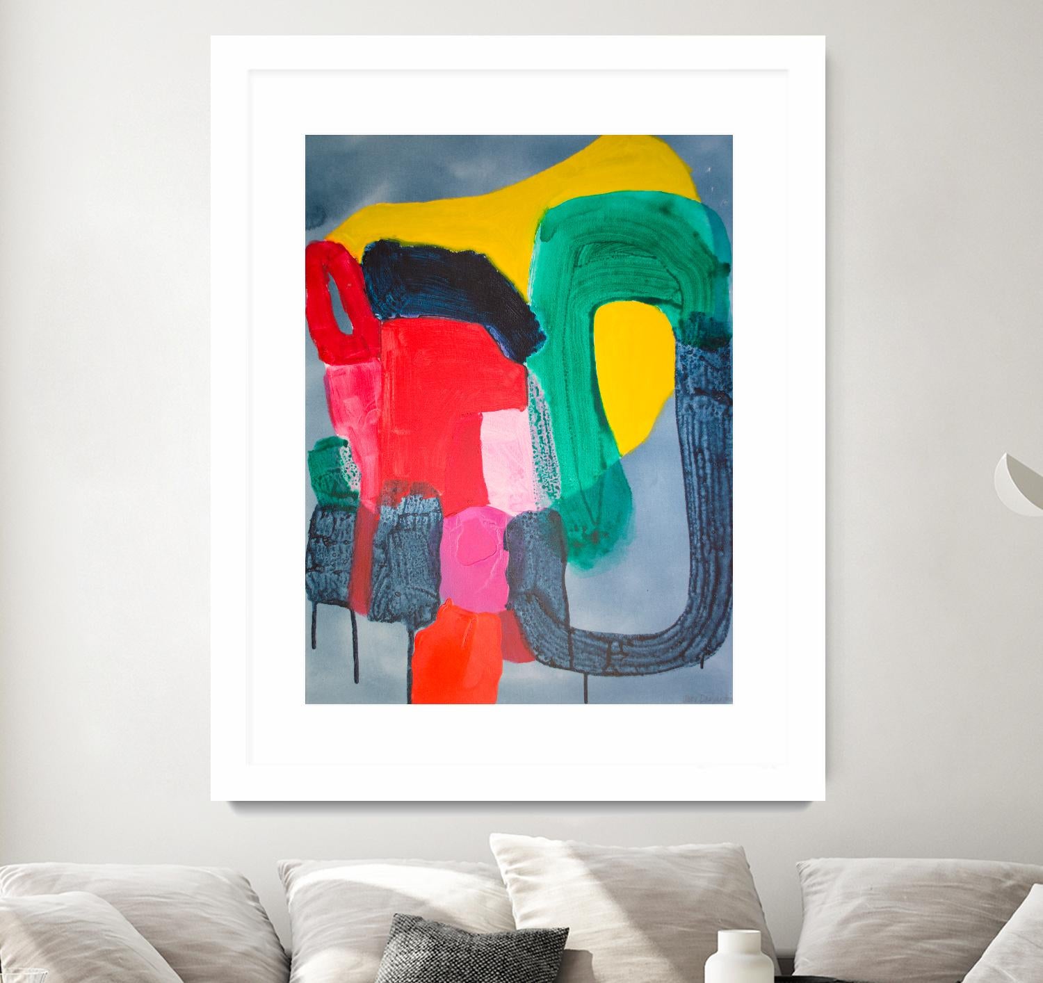 Wish It could be this Easy by Claire Desjardins on GIANT ART - pink abstract canadian