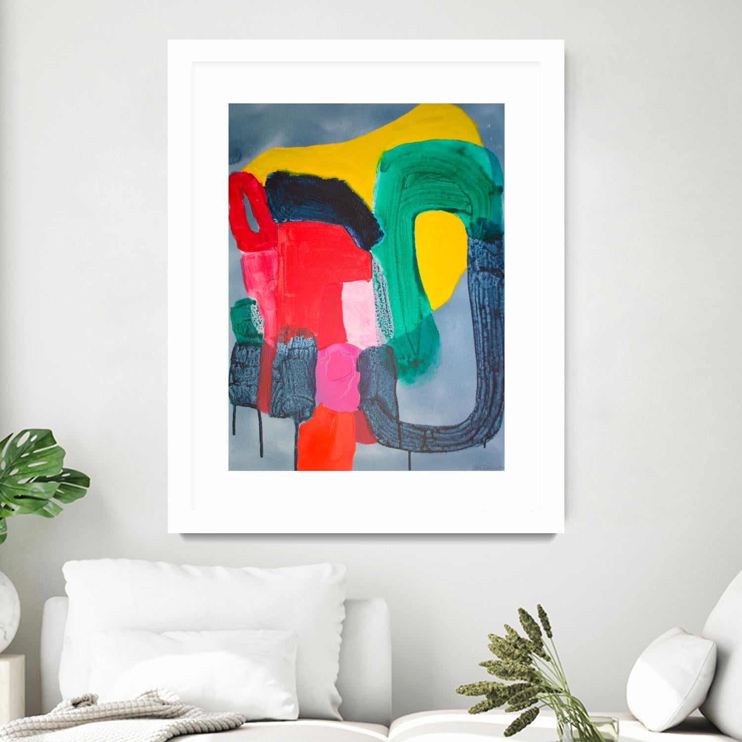 Wish It could be this Easy by Claire Desjardins on GIANT ART - pink abstract canadian