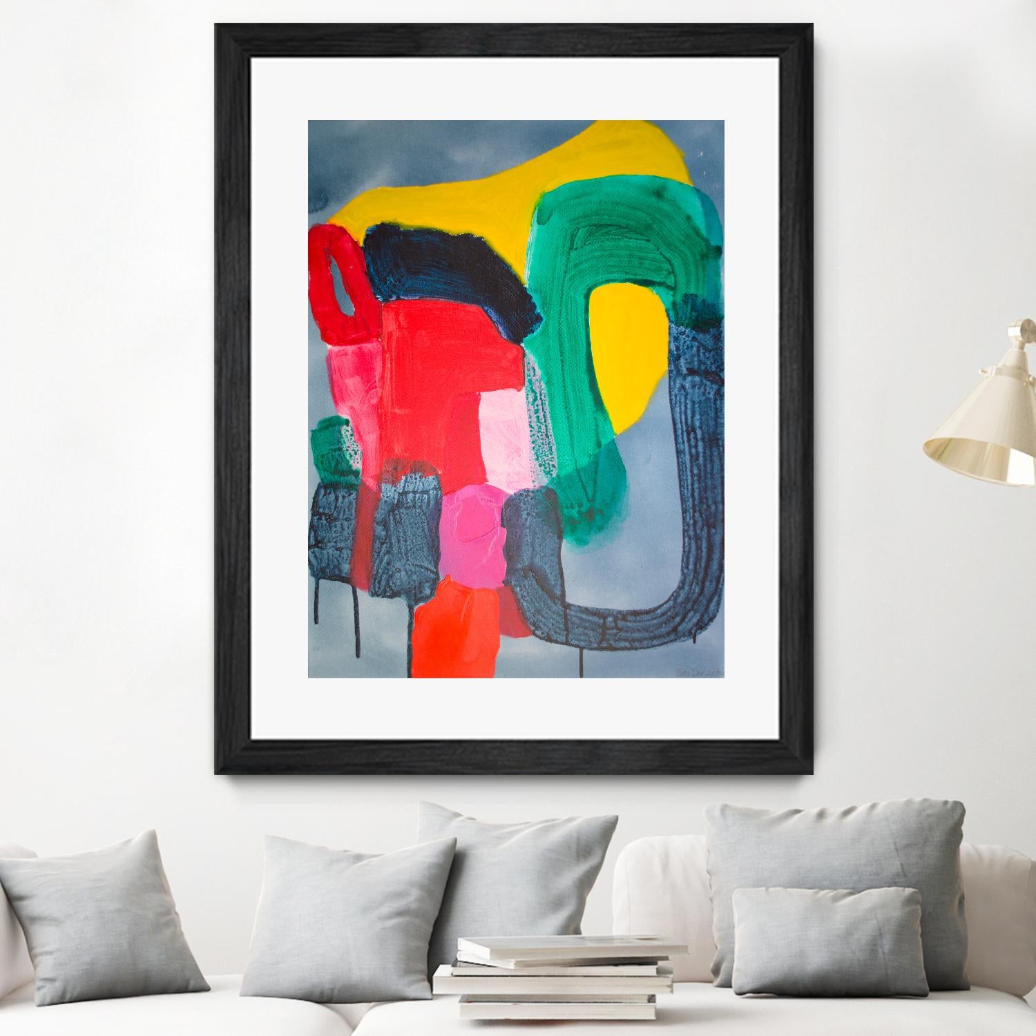 Wish It could be this Easy by Claire Desjardins on GIANT ART - pink abstract canadian