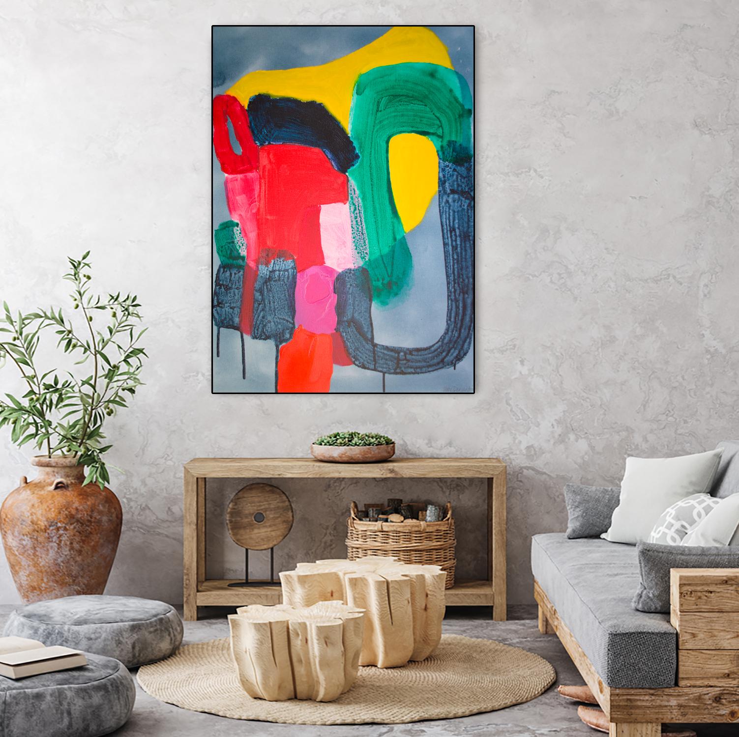 Wish It could be this Easy by Claire Desjardins on GIANT ART - green abstract