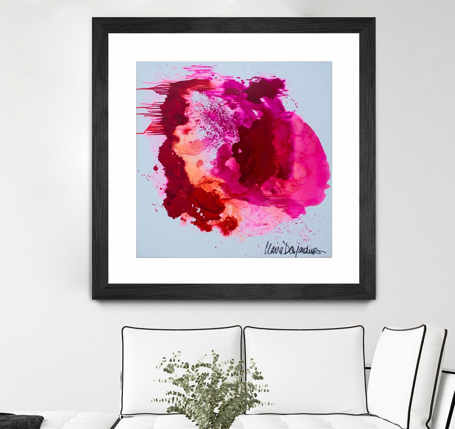 Stop A While by Claire Desjardins on GIANT ART - pink abstract