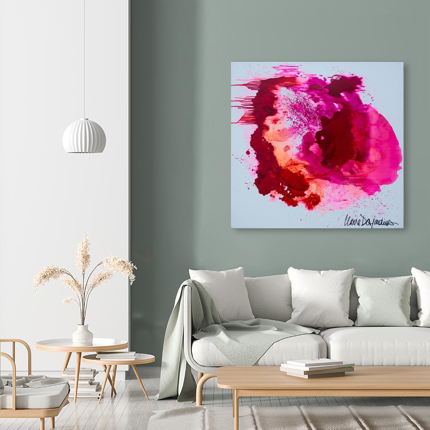 Stop A While by Claire Desjardins on GIANT ART - orange abstract canadian