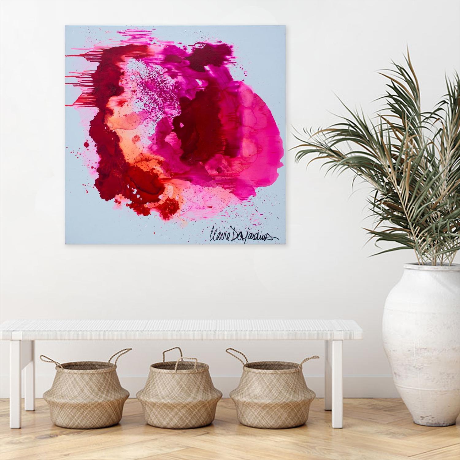 Stop A While by Claire Desjardins on GIANT ART - orange abstract canadian