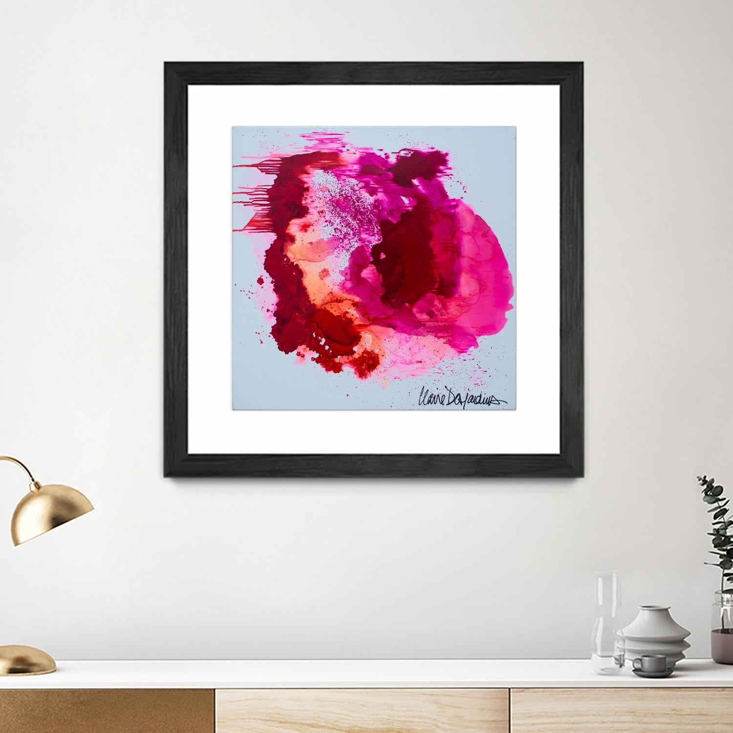 Stop A While by Claire Desjardins on GIANT ART - pink abstract